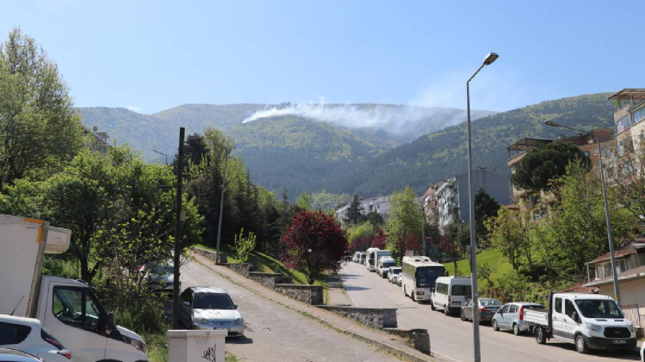 Uludağ eteklerinde yangın: Bölgeye ekipler sevk edildi