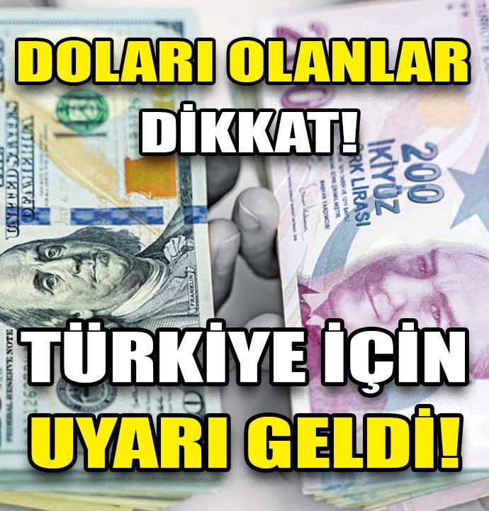 Doları olanlar dikkat! Ünlü kuruluştan Türkiye’de dolar uyarısı geldi…