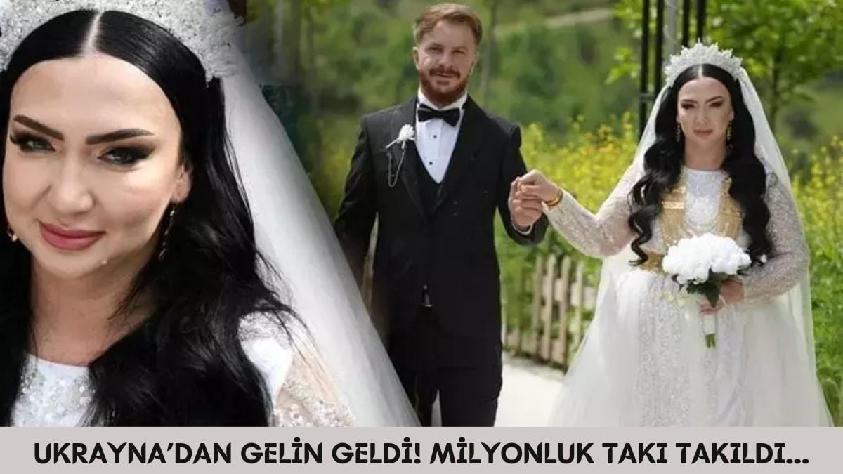 Ukraynalı gelin, Şırnaklı damat! Düğünde takılan takıları görenlerin dili tutuldu: 2 gün 2 gece düğün yaptılar