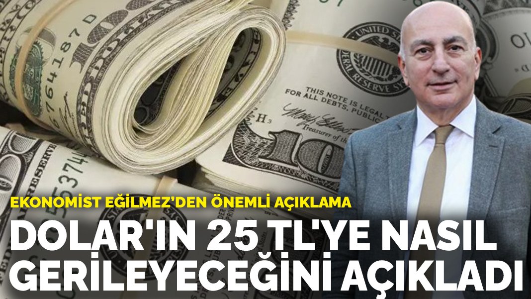 Doların 25 TL’ye nasıl gerileceğini açıkladı! Ekonomist Mahfi Eğilmez’den önemli açıklama