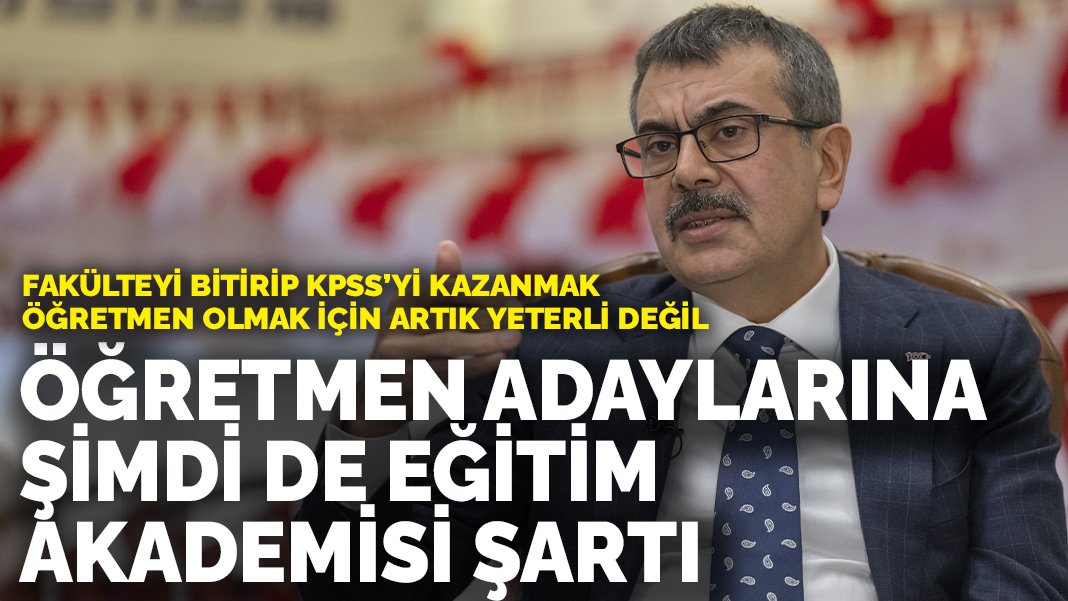 Öğretmen adaylarına şimdi de eğitim akademisi şartı! Fakülteyi bitirip KPSS’yi kazanmak öğretmen olmak için artık yeterli değil