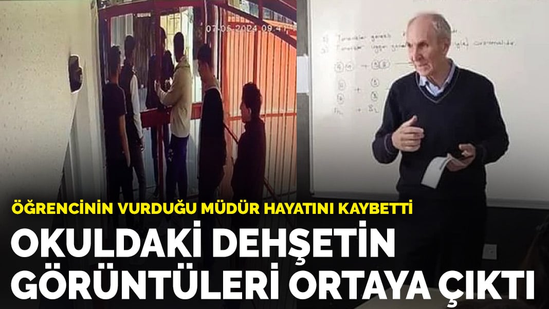 Öğrencinin vurduğu müdür hayatını kaybetti! Okuldaki dehşetin görüntüleri ortaya çıktı