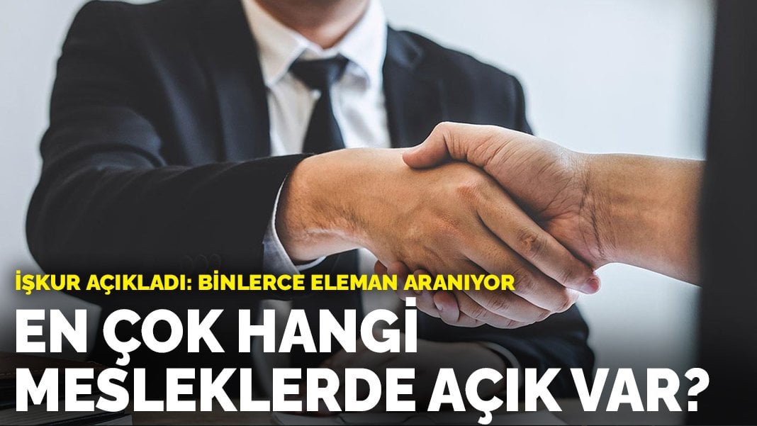 En çok hangi mesleklerde açık var? İŞKUR açıkladı: Binlerce eleman aranıyor