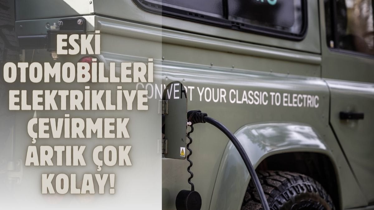 Eski model otomobilleri elektrikliye çevirmek çok kolay! Yerli firma tanıttı, tek kitle akaryakıta veda edin