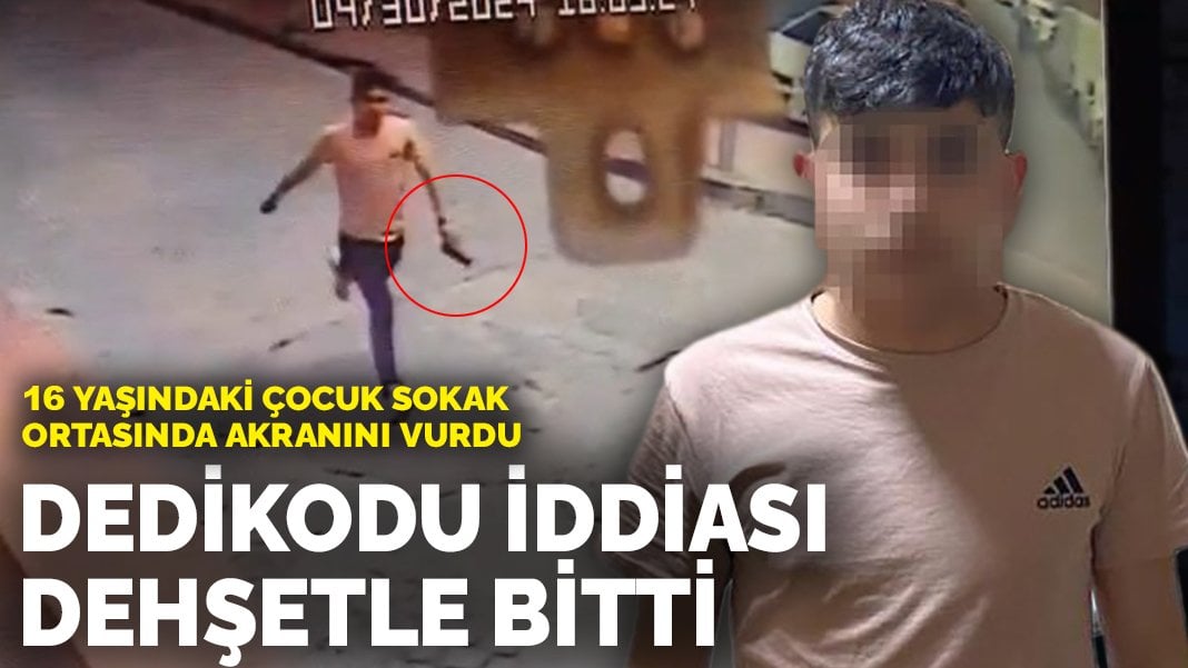 İstanbul’da dedikodu iddiası dehşetle bitti: 16 yaşındaki çocuk sokak ortasında akranını vurdu