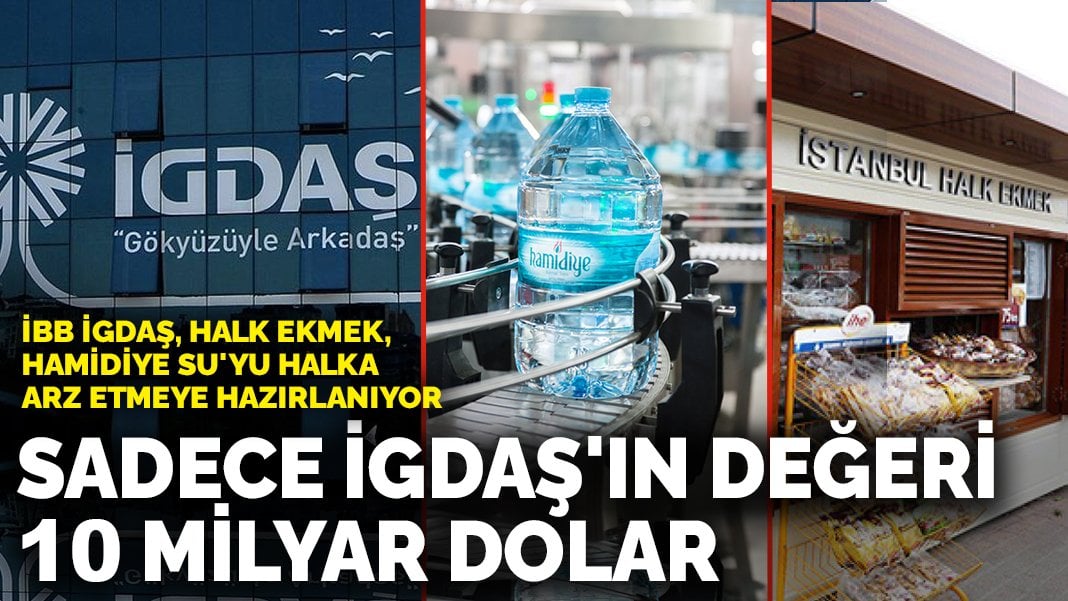 İBB İGDAŞ, Halk Ekmek, Hamidiye Su’yu halka arz etmeye hazırlanıyor