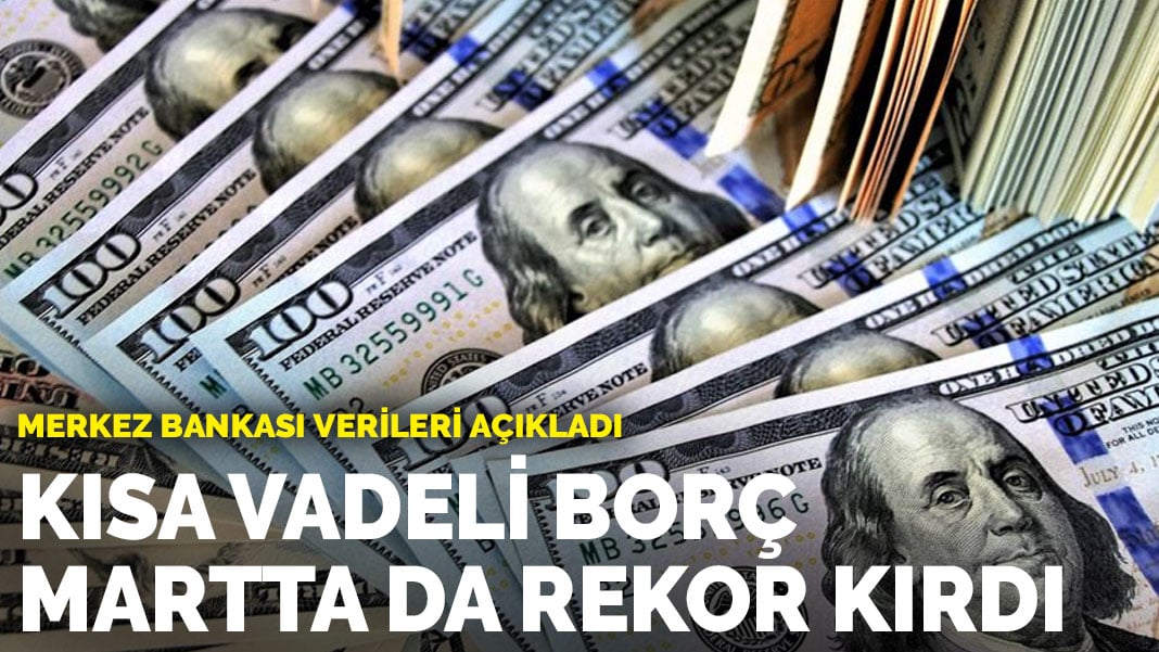 Merkez Bankası verileri açıkladı: Kısa vadeli borç martta da rekor kırdı