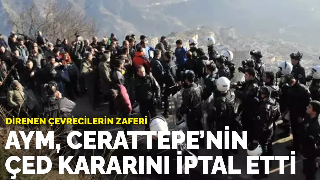 Direnen çevrecilerin zaferi: AYM, Cerattepe’nin ÇED kararını iptal etti