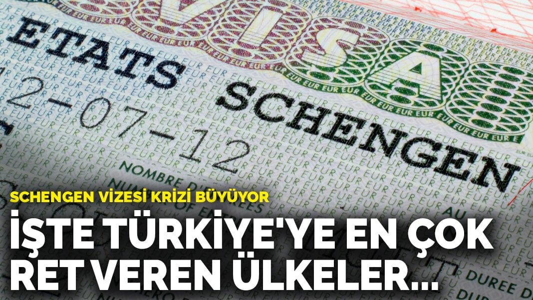 Schengen vizesi krizi büyüyor: İşte Türkiye’ye en çok ret veren ülkeler…