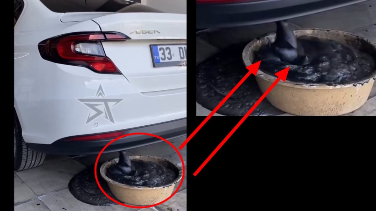 Fiat Egea’nın egzozundan çıkan gizemli madde sosyal medyayı salladı! Bakın o siyah madde aslında neymiş