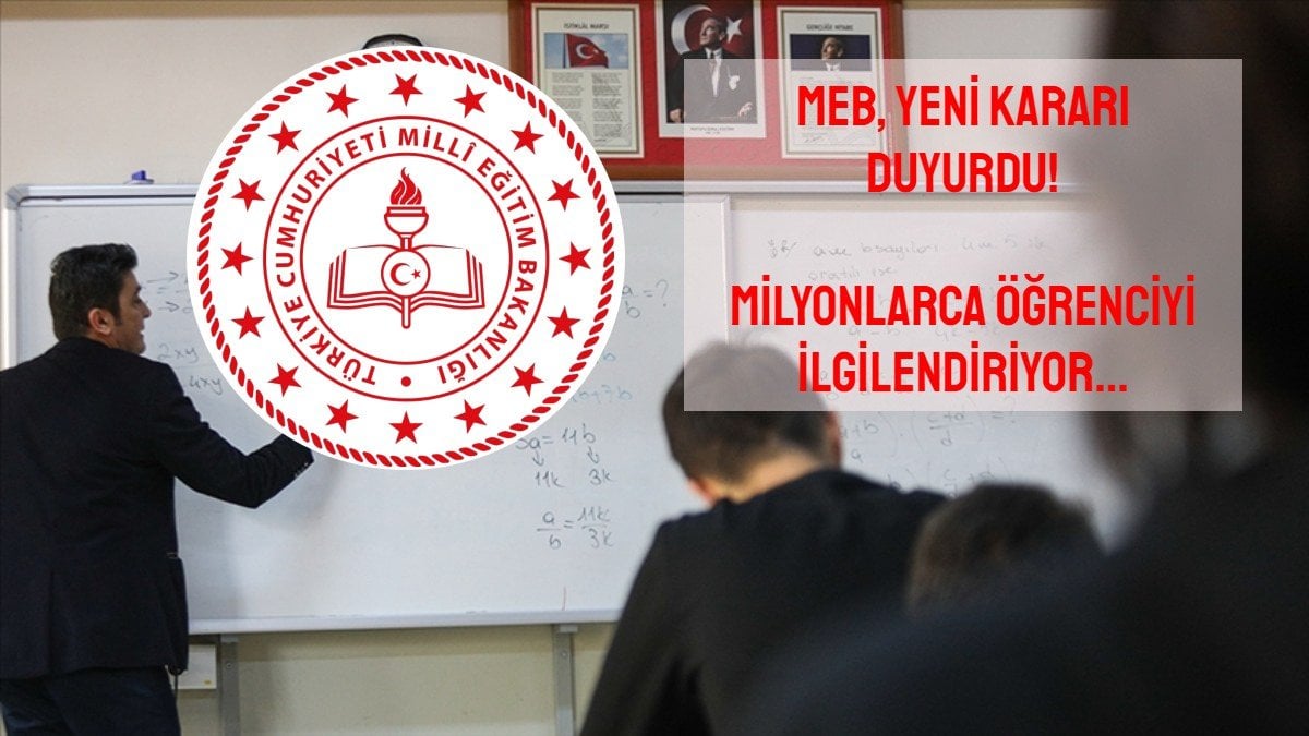 Tüm Türkiye’deki okullar için yeni karar: MEB’den az önce duyuru geldi