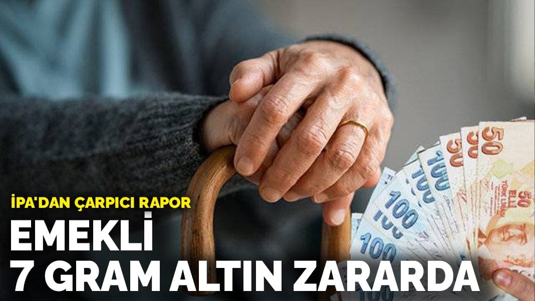 İPA’dan çarpıcı rapor! Emekli 7 gram altın zararda