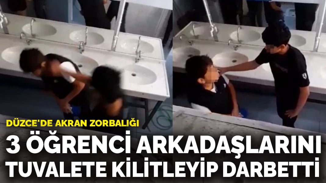 Düzce’de akran zorbalığı: 3 öğrenci arkadaşlarını tuvalete kilitleyip darbetti