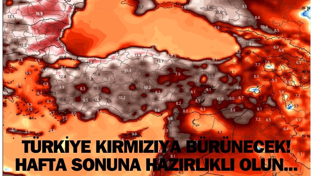 Afrika’dan yola çıktı, hafta sonu geliyor! Tüm Türkiye cayır cayır yanacağız: Sıcaklık o derecenin üzerini görebilir