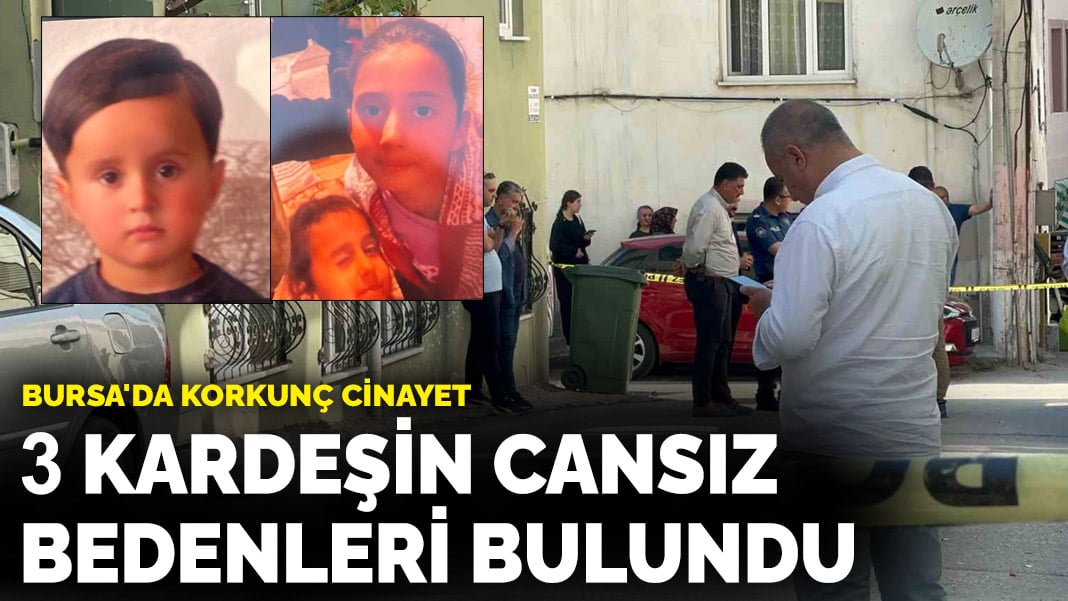 Bursa’da korkunç cinayet: 3 kardeşin cansız bedenleri bulundu