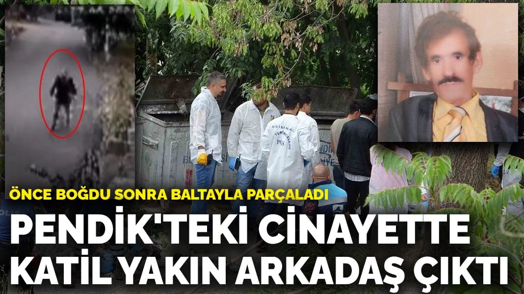 Pendik’teki cinayette katil yakın arkadaş çıktı: Önce boğdu sonra baltayla parçaladı