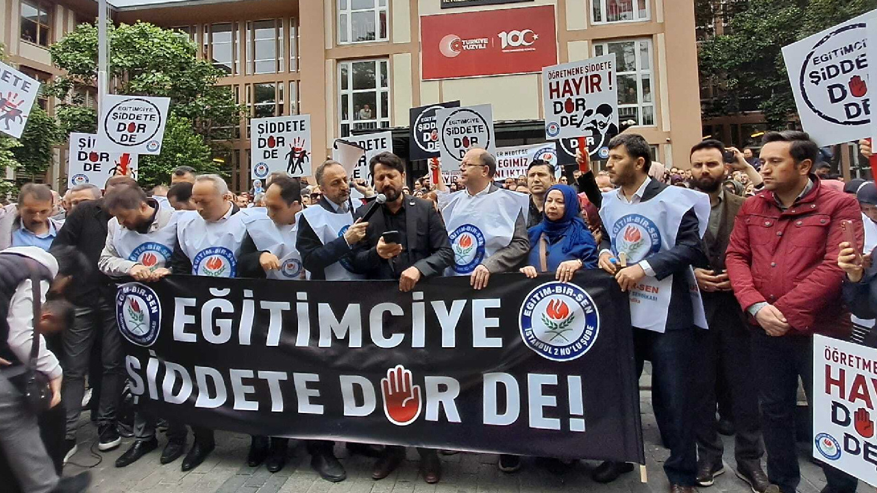 Öğretmenler iş bıraktı:  Bir an önce eğitimde şiddet yasası çıkarılmalıdır