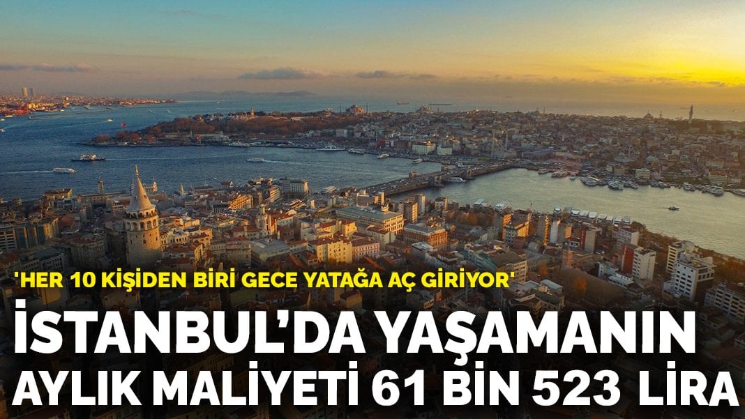 İstanbul’da yaşamanın aylık maliyeti 61 bin 523 lira