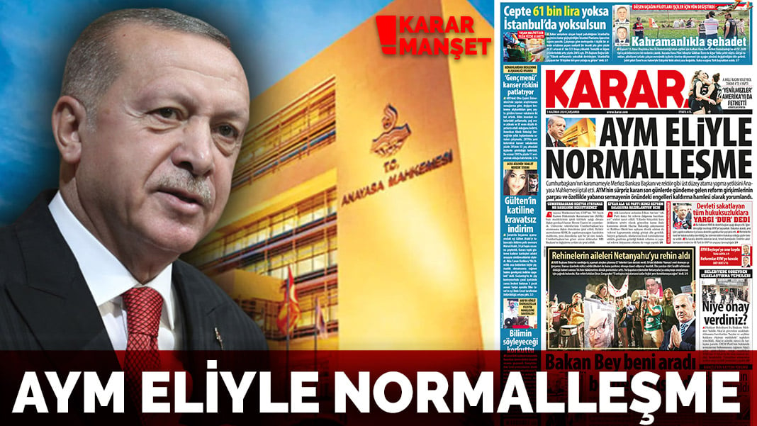 AYM eliyle normalleşme