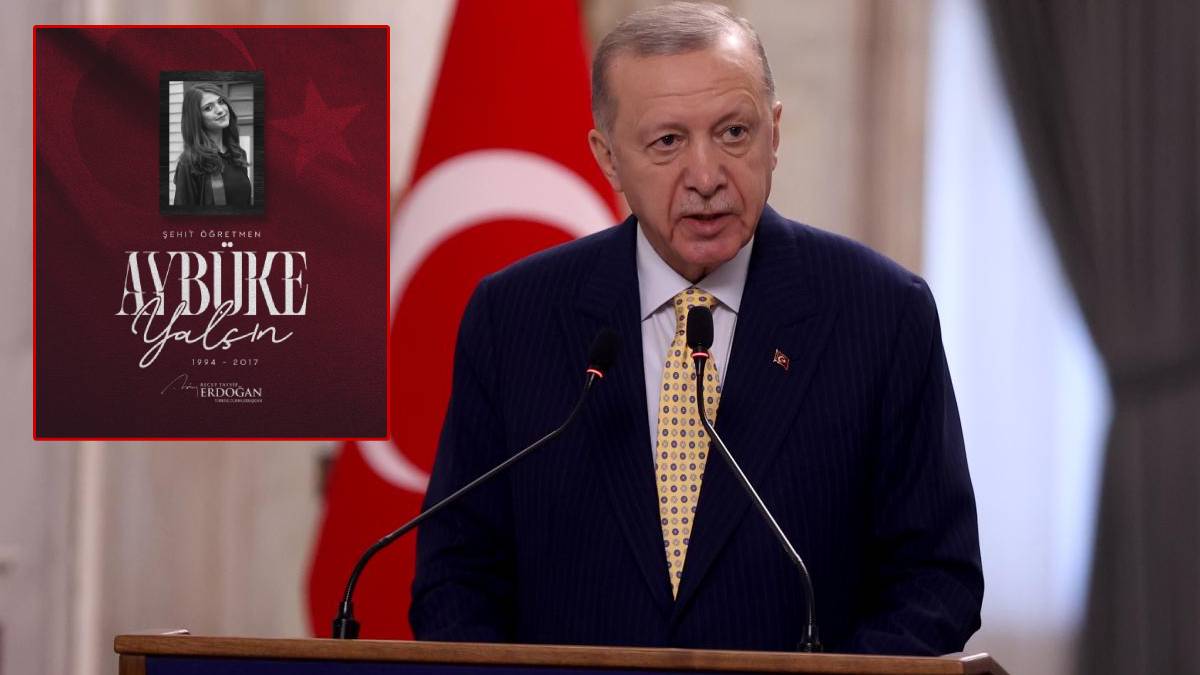 Erdoğan’dan şehit öğretmen Aybüke Yalçın paylaşımı