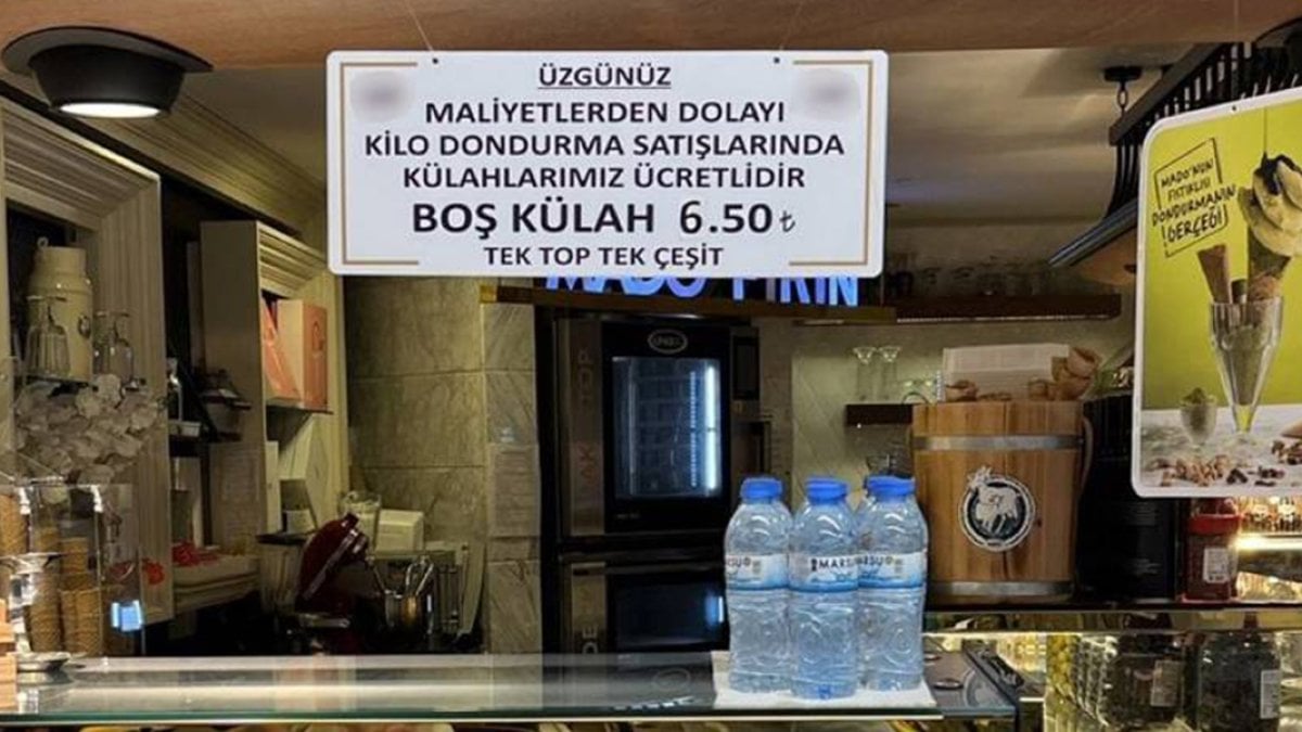 Enflasyon dondurmayı da vurdu: Boş külah artık 6,5 TL!