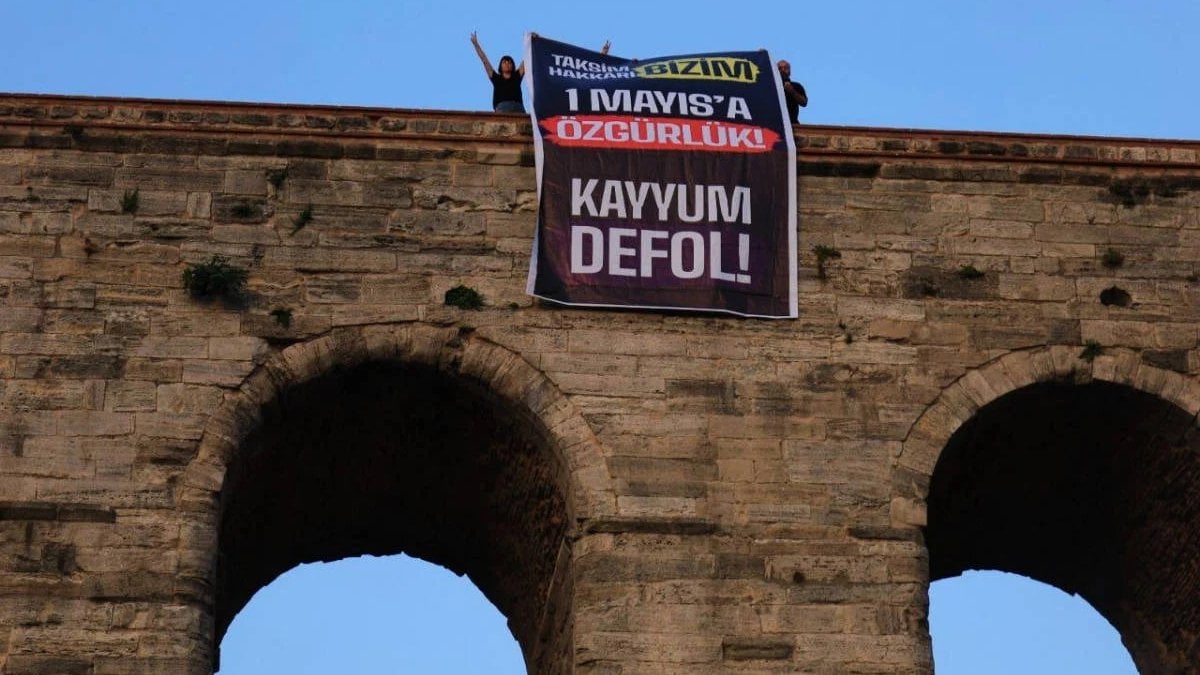 DEM Partili vekillerin Saraçhane’deki protestosu: Kayyum atanmasına sessiz kalmayacağız