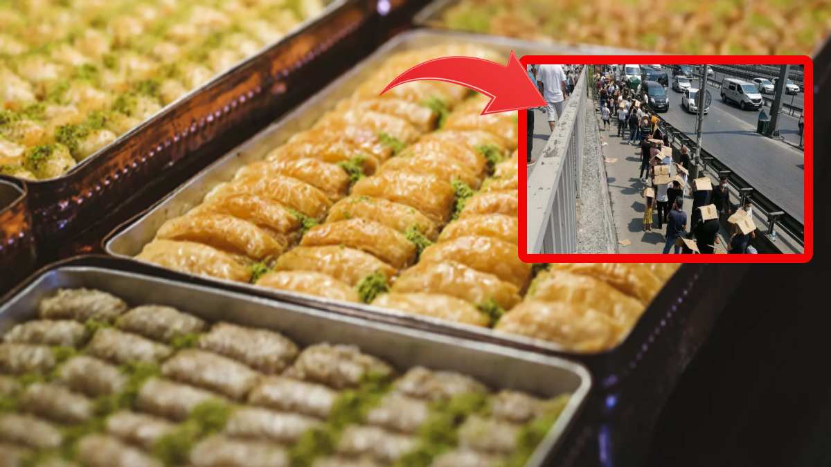 Baklava fiyatları düştü, hücum başladı! İstanbul’un en ucuz baklavacısı: Fiyatı duyan güneş demedi bekledi