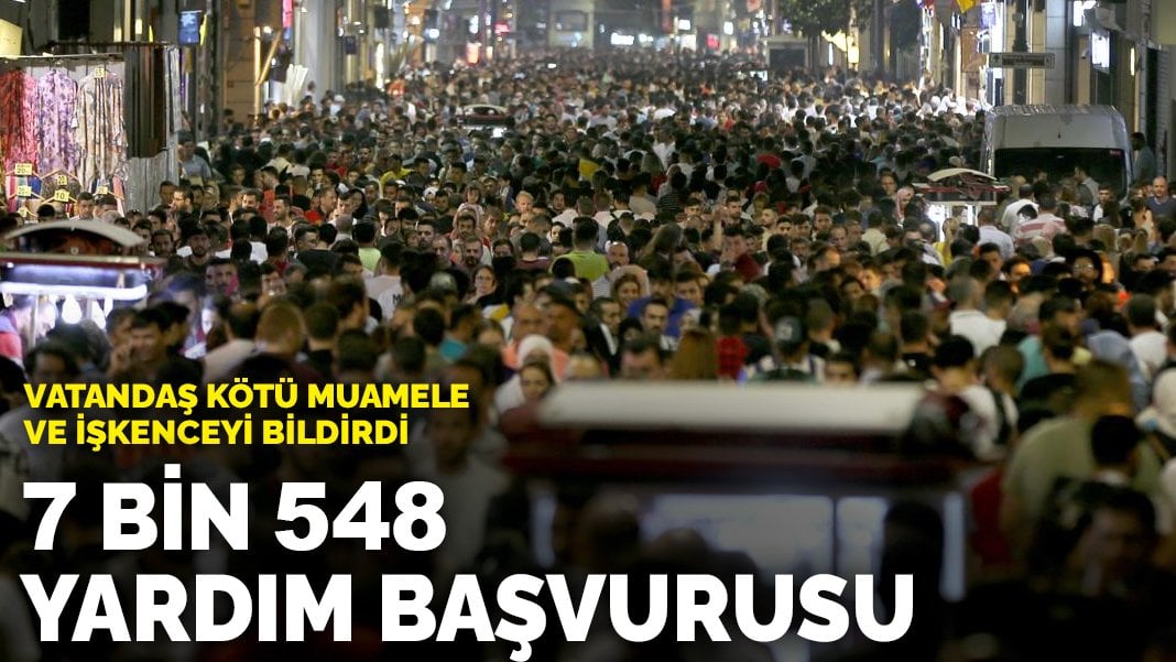 Vatandaş kötü muamele ve işkenceyi bildirdi: 7 bin 548 ‘yardım’ başvurusu