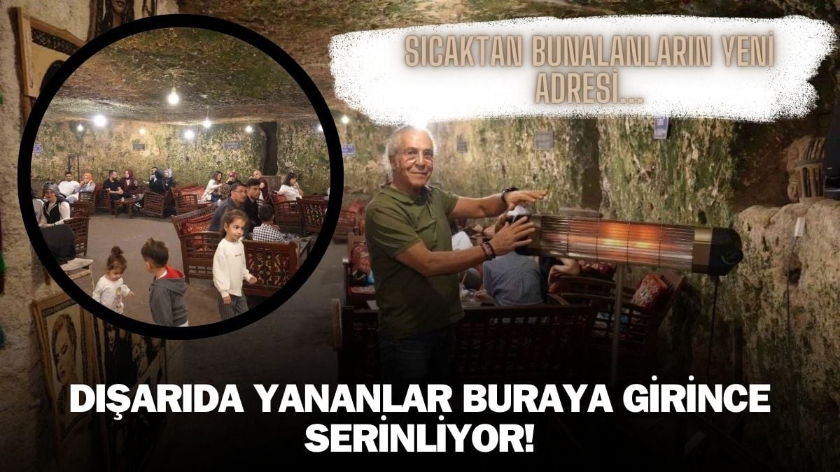 Kavurucu sıcakların içinde buraya giden serinliyor! Dışarısı 40 derece içeride sobayla ısınıyorlar: Sıcaktan bunalanların adresi