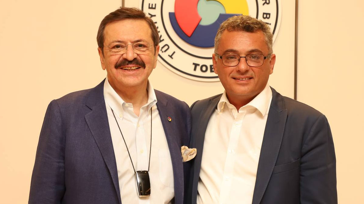 CTP Genel Başkanı Erhürman, TOBB Başkanı Hisarcıklıoğlu’nu ziyaret etti