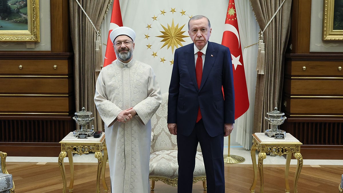 Cumhurbaşkanı Erdoğan Diyanet İşleri Başkanı Erbaş’ı kabul etti