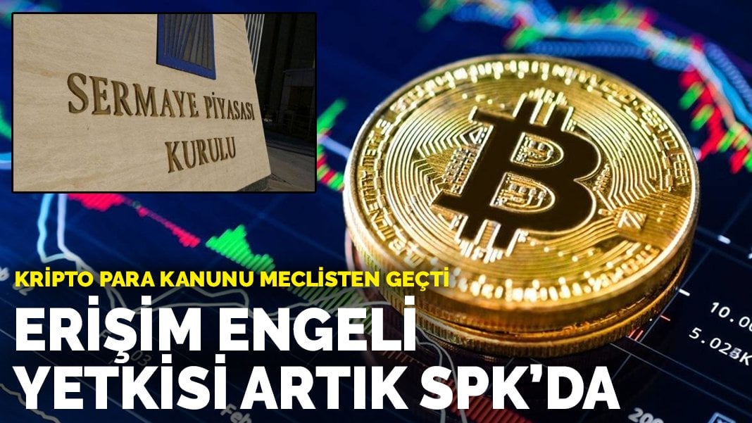 Kripto para kanunu Meclisten geçti: Erişim engeli yetkisi artık SPK’da