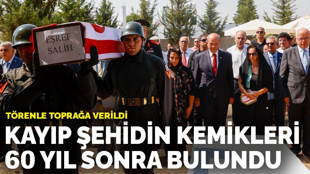 Kayıp şehidin kemikleri 60 yıl sonra bulundu: Törenle toprağa verildi