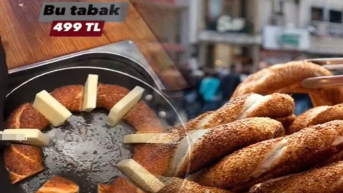 499 TL’lik simit tabağı fiyatıyla gündem oldu! Simit bile artık lüks oluyor: Bir aile gitse maaş bitti