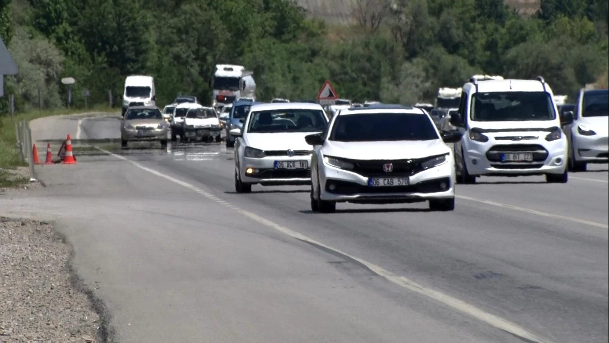 Kurban Bayramı Tatilinde Ankara-Samsun Karayolu’nda Trafik Yoğunluğu