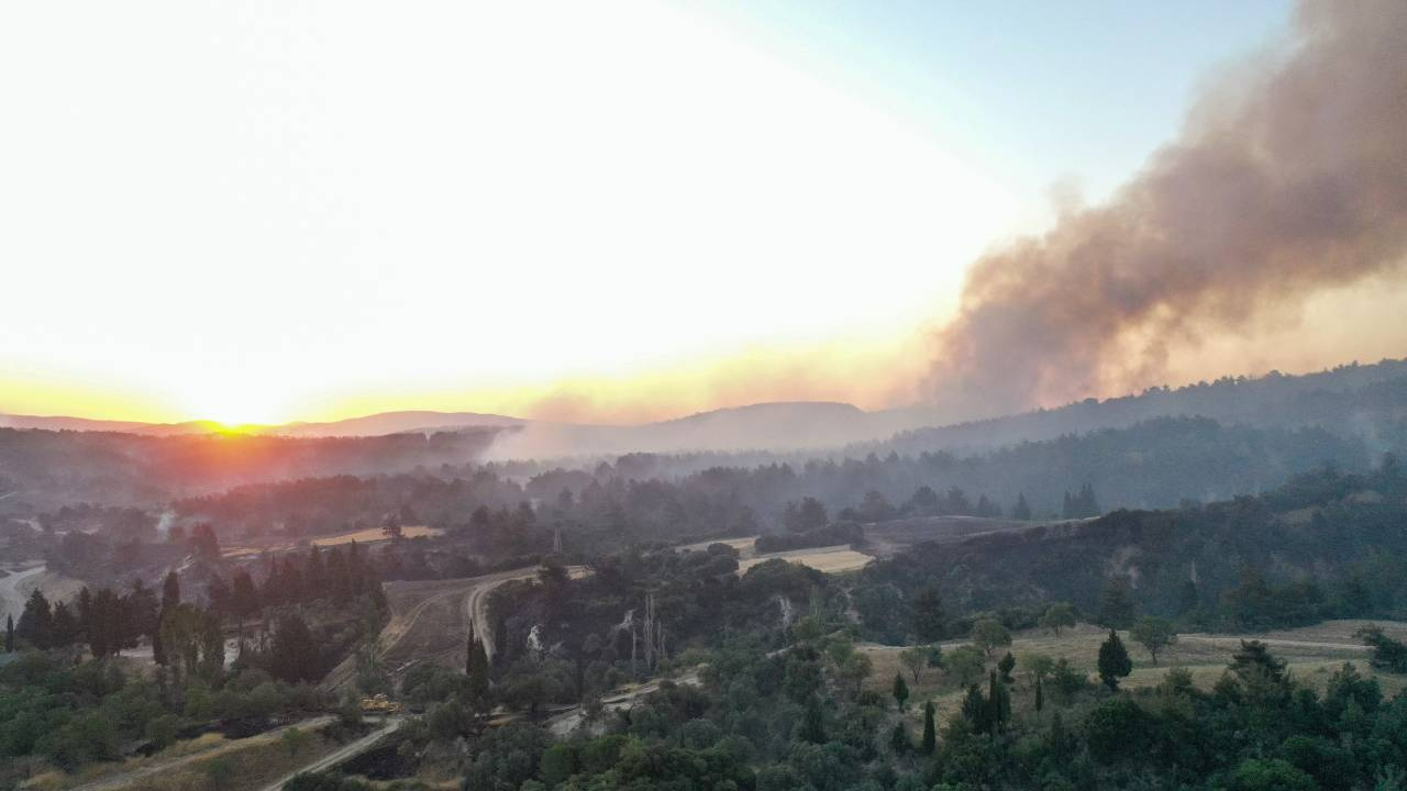 Çanakkale’deki orman yangını: 575 hektar alan yangından etkilendi