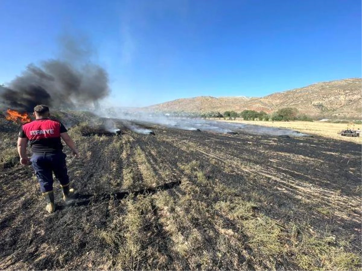 Çankırı’da arazide çıkan yangın itfaiye ekipleri tarafından söndürüldü