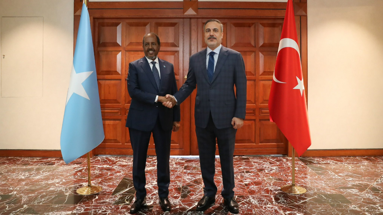 Bakan Fidan, Somali Cumhurbaşkanı Mahmud ile görüştü