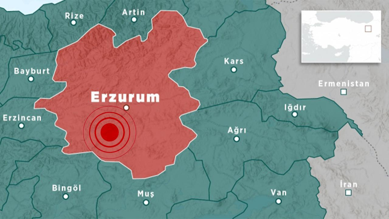 Erzurum’da korkutan deprem: Oltu ilçesi 3,4 ile sallandı