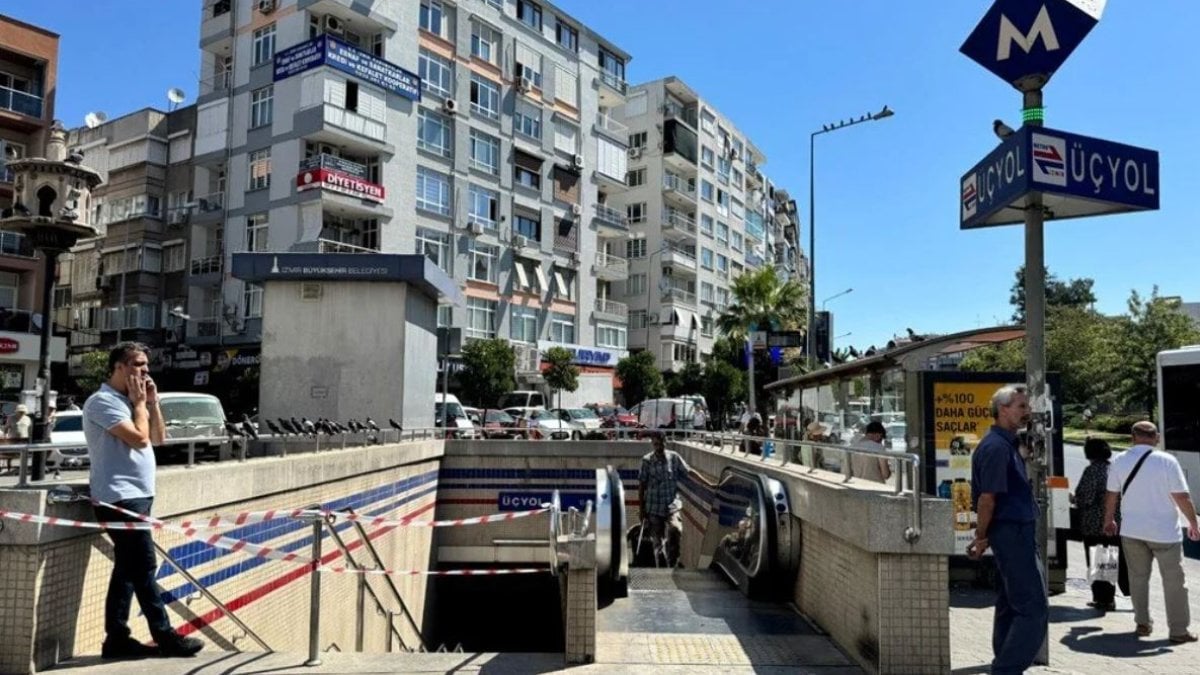 İzmir metrosunda yürüyen merdiven kazası: 9 yaralı