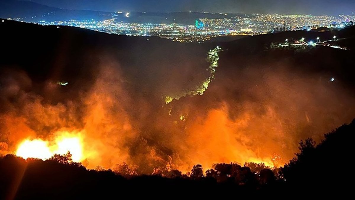 Orman yangının nedeni ters çevrilen mangal!