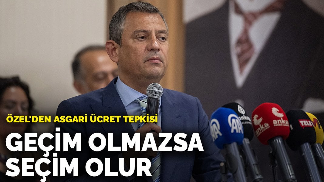 Özgür Özel: Geçim olmazsa seçim olur