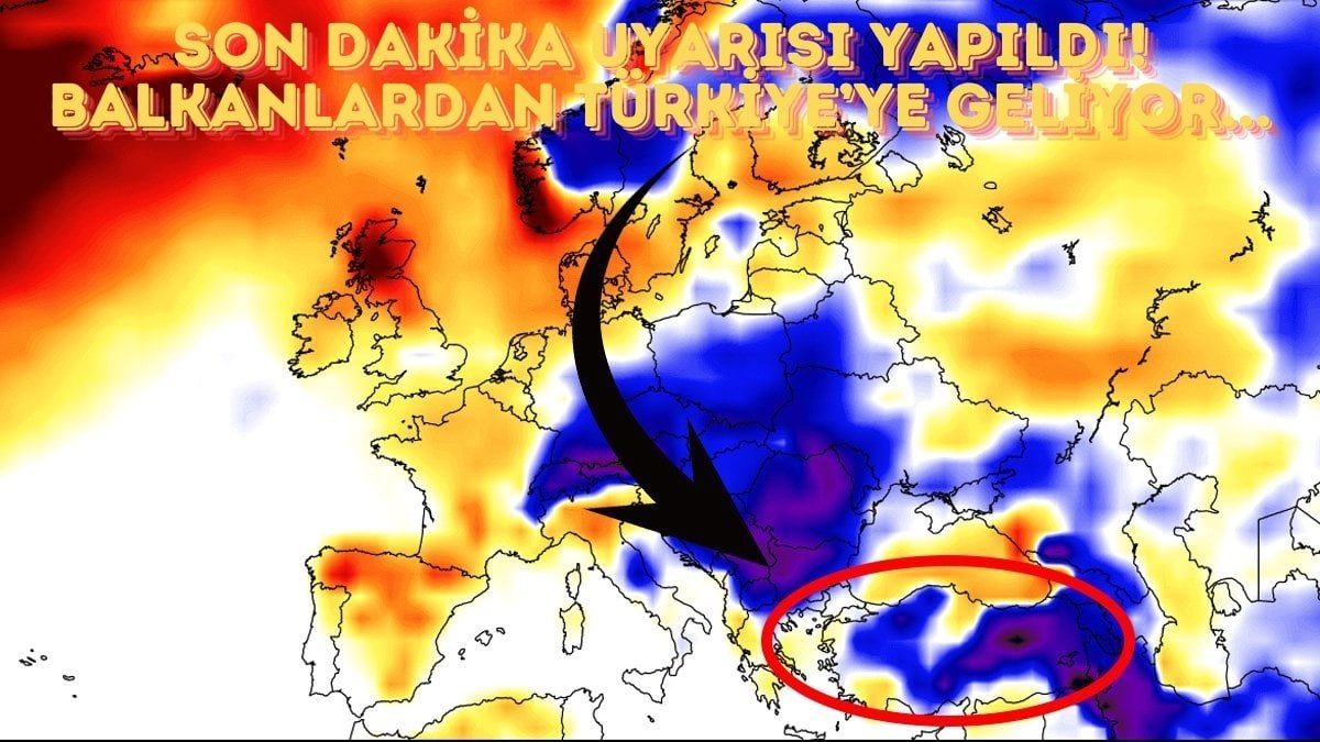 Balkanlardan Türkiye’ye yola çıktı! Önce Marmara, Karadeniz, Ege sonra İç Anadolu’ya geçecek, son durak Doğu Anadolu