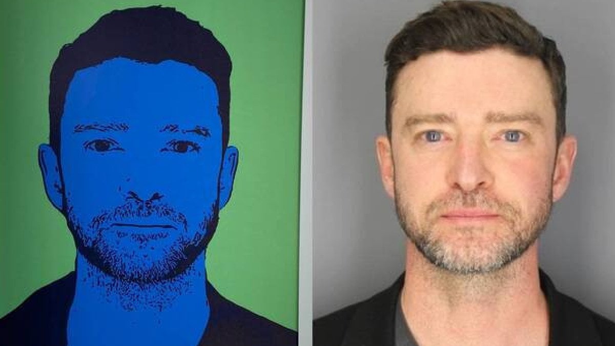 Justin Timberlake’in sabıka fotoğrafı sanat galerisinde