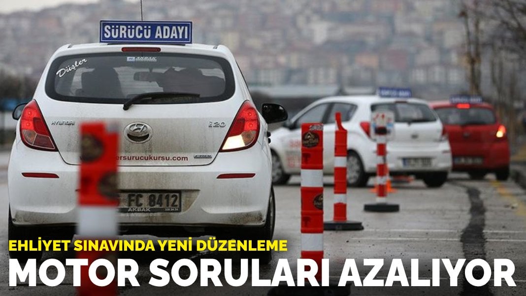 Ehliyet sınavında yeni düzenleme: Motor soruları azalıyor