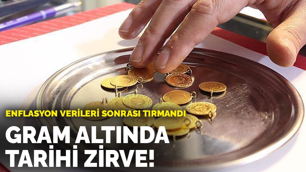 Gram altında tarihi zirve! Enflasyon verileri sonrası tırmandı