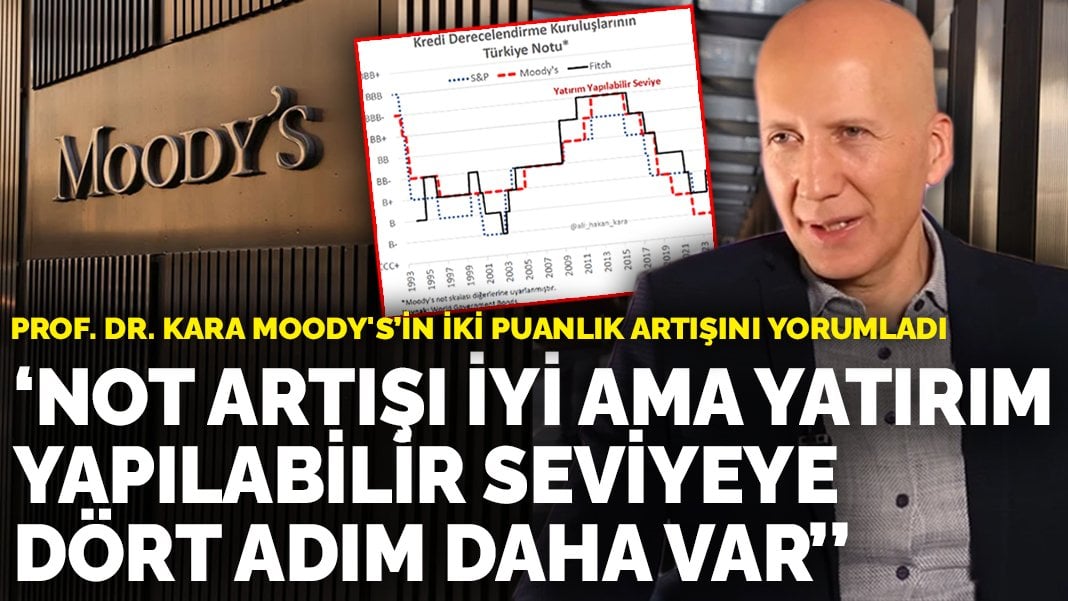 Prof. Dr. Kara Moody’s’in iki puanlık artışını yorumladı: Not artışı iyi ama yatırım yapılabilir seviyeye dört adım daha var