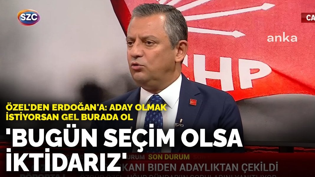 Özel: Bugün seçim olsa iktidarız