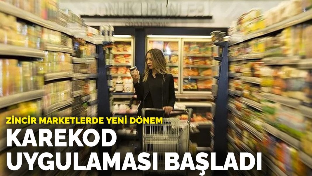 Zincir marketlerde yeni dönem: Karekod uygulaması başladı