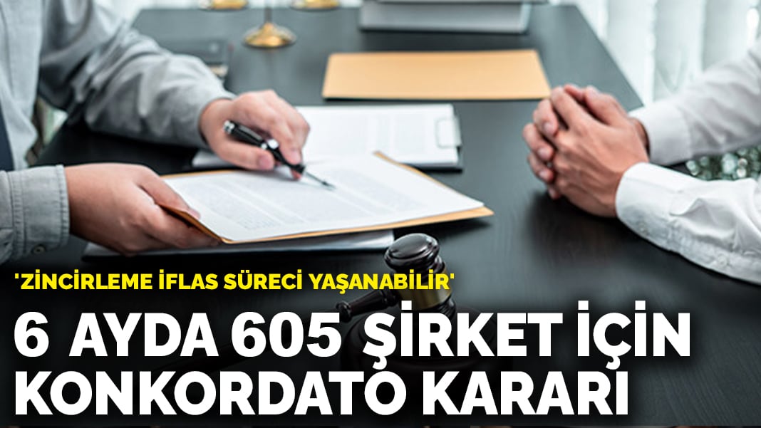 6 ayda 605 şirket için konkordato kararı: ‘Zincirleme iflas süreci yaşanabilir’